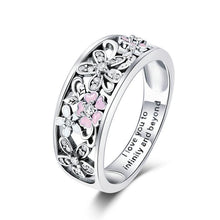Load image into Gallery viewer, 925 Sterling Silver Daisy Flower Rings for Women Wedding Engagement Jewelry