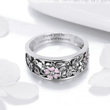 Load image into Gallery viewer, 925 Sterling Silver Daisy Flower Rings for Women Wedding Engagement Jewelry