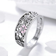 Load image into Gallery viewer, 925 Sterling Silver Daisy Flower Rings for Women Wedding Engagement Jewelry
