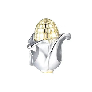 Gold Plated Corn Cob Bead Charm