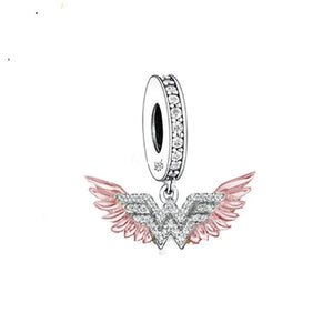Rose Gold Plated Wonder Woman Dangle Charm