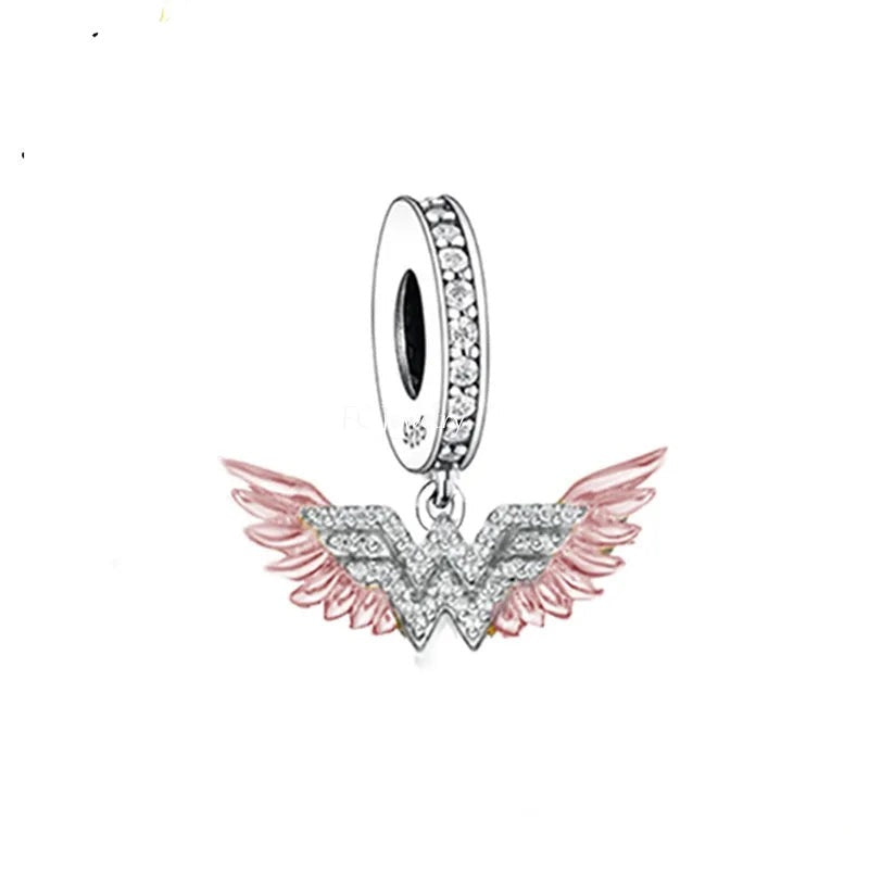 Rose Gold Plated Wonder Woman Dangle Charm