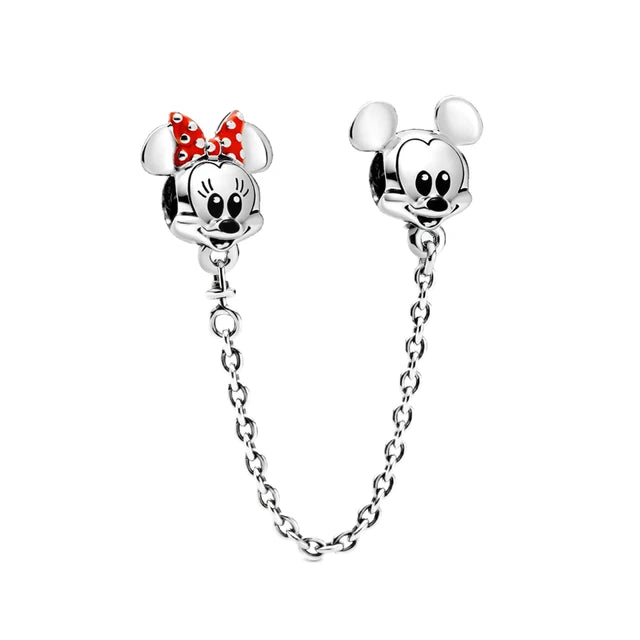 Disney Mickey and Minnie Mouse SCREW ON Safety Chain