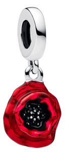 Poppy flower Charm