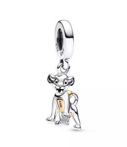 Gold Plated Lion King SIMBA Dangle Charm