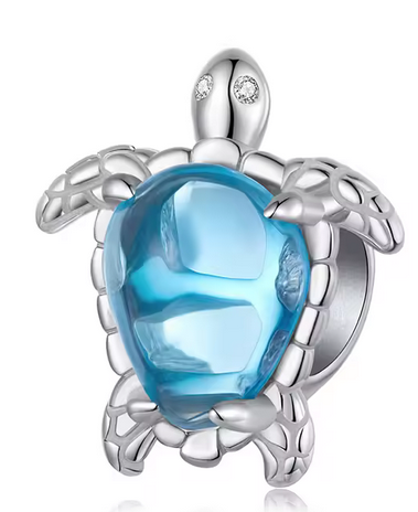 Blue Turtle Charm