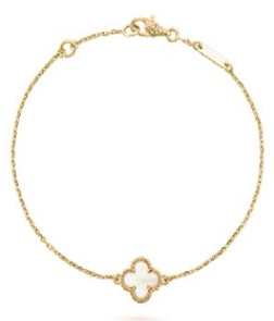 Clover Gold Mother of Pearl Bracelet