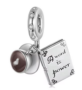 Coffee & Book Charm