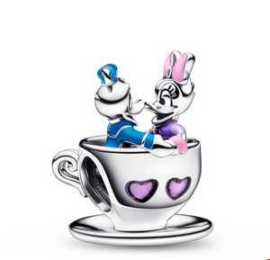 "Disney Donald & Daisy Duck"Dangle Charm