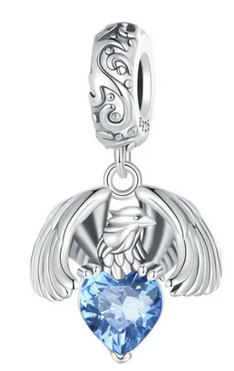 White Eagle Dangle Charm