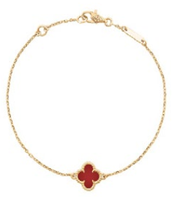 Clover Gold Red Bracelet