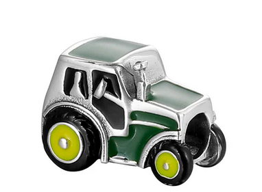 Green Tractor Charm