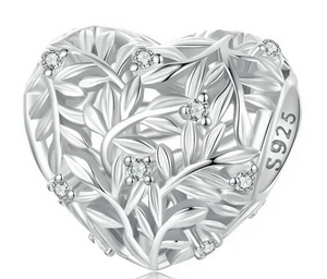 Heart-Shaped Hollow Charm