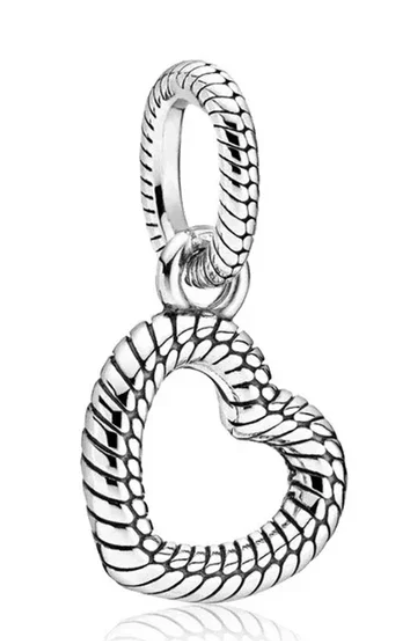 Plain Classic Heart Dangle Charm