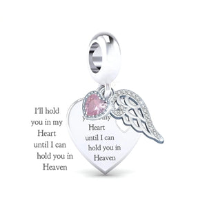 "I'll Hold you in my Heart"Dangle Charm