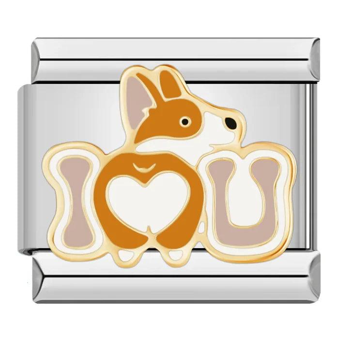Dog I love U Charm