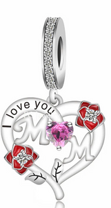 Love MOM Dangle Charm
