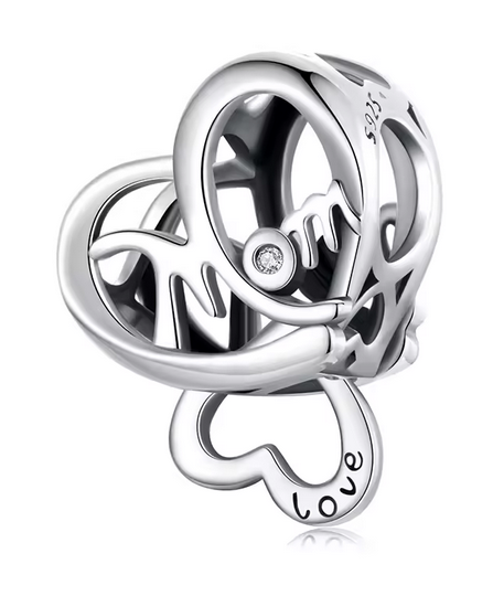 Mom Heart Charm