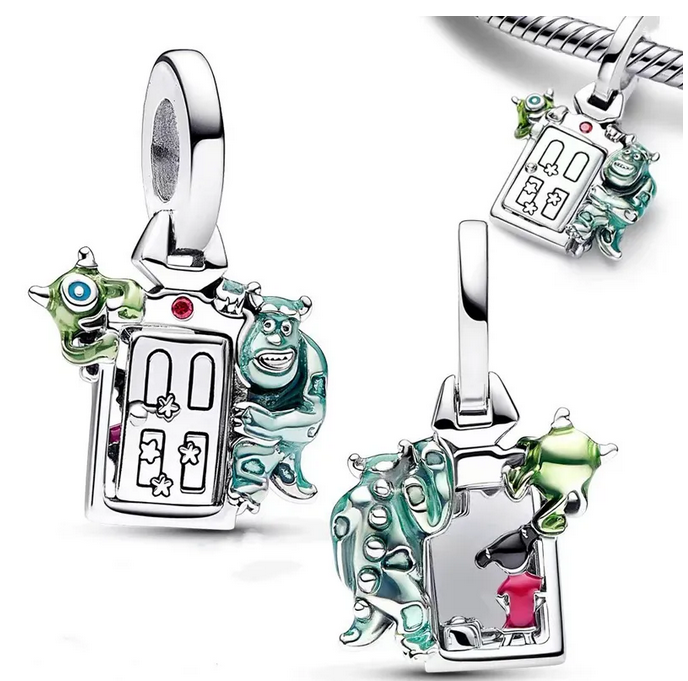 Monster Inc Sully & Mike Wazowski Charm