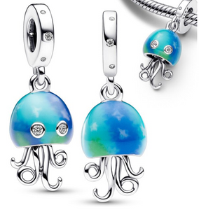 "Little Mermaid Octopus Dangle Charm