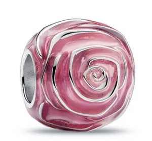 Pink Rose Charm