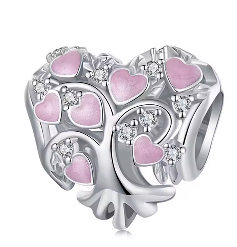 Tree of Life Heart Charm