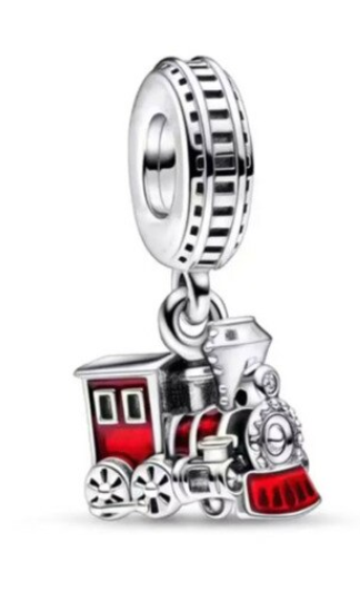 Red Train Dangle Charm