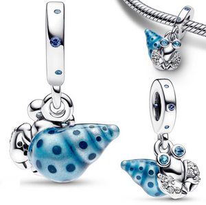 "Little Mermaid Ocean Shell"Dangle Charm