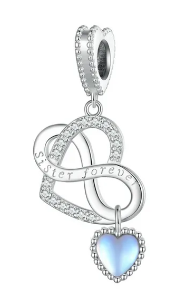 Infinity Sister Forever Dangle Charm
