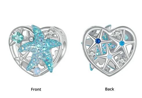 Star Heart Charm