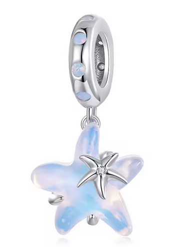 Opal Sea Star Charm