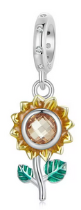Sunflower Dangle Charm