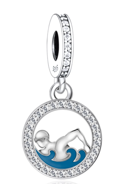 Swimmer Dangle Charm