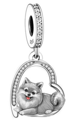 Toypom Dog Heart Dangle Charm