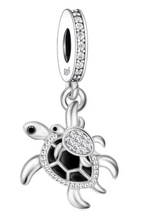 Turtle & Baby Dangle Charm