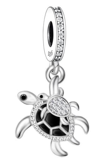 Turtle & Baby Dangle Charm