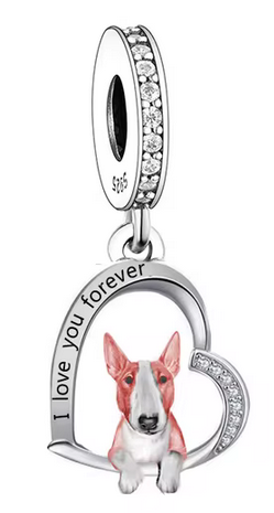 Bull Terrier Dangle Charm