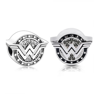 Wonder woman earrings new arrivals sterling silver