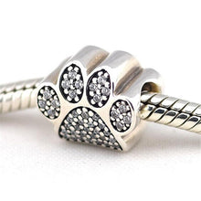 Load image into Gallery viewer, CZ dog paw print Charm
