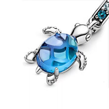 Load image into Gallery viewer, Blue Turtle Dangle Charm
