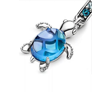 Blue Turtle Dangle Charm