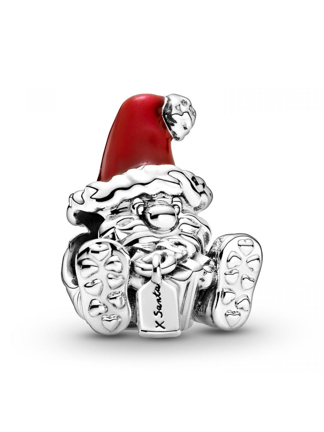925 Sterling Silver Santa Bead Charm
