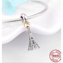 Load image into Gallery viewer, Love Paris Eiffel Tower Dangle Charm

