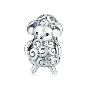 925 Sterling Silver Sheep Charm
