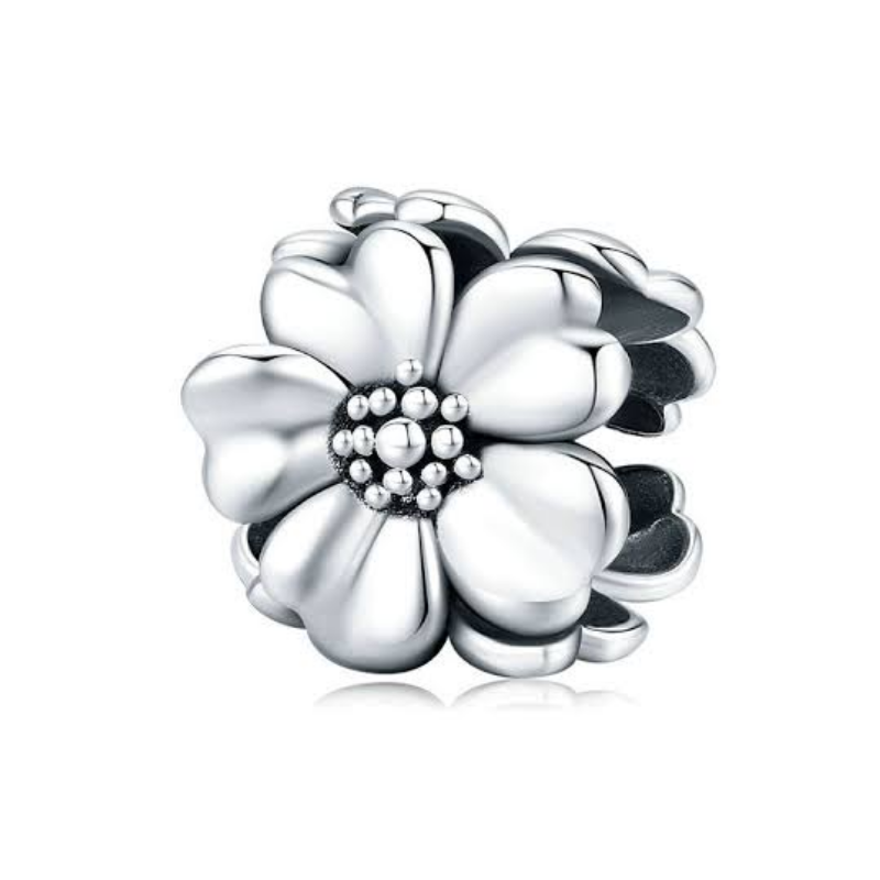 925 Sterling Silver Three Flower Spacer