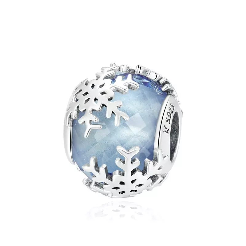 925 Sterling Silver Snowflake Charm