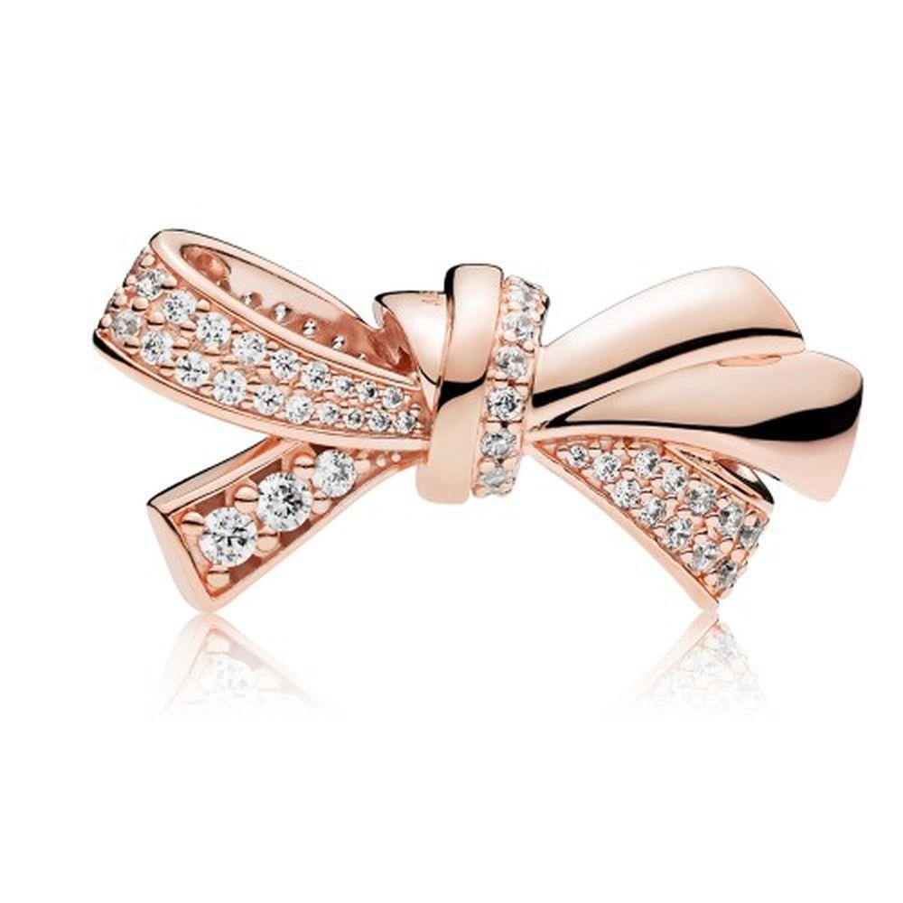 Rose Gold Bow Charm
