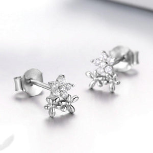 925 Sterling Silver Gypsophila Earings