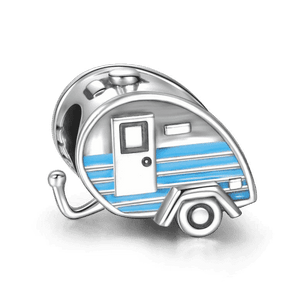 Blue Enamel Caravan Bead Charm