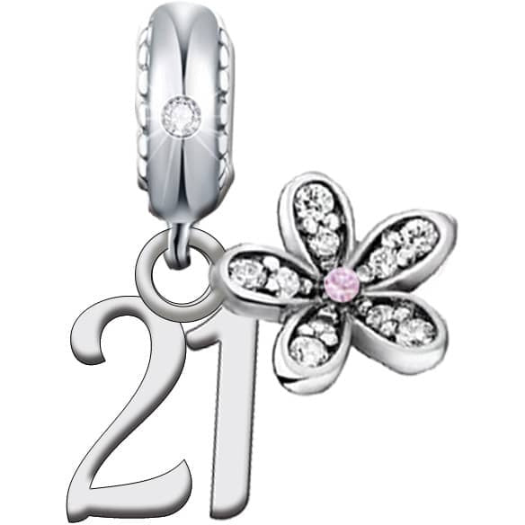21-80 Birthday Dangle Charm